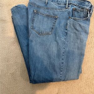 Lands' End Men's Straight Blue Jeans